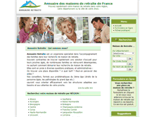 Tablet Screenshot of annuaire-retraite.com